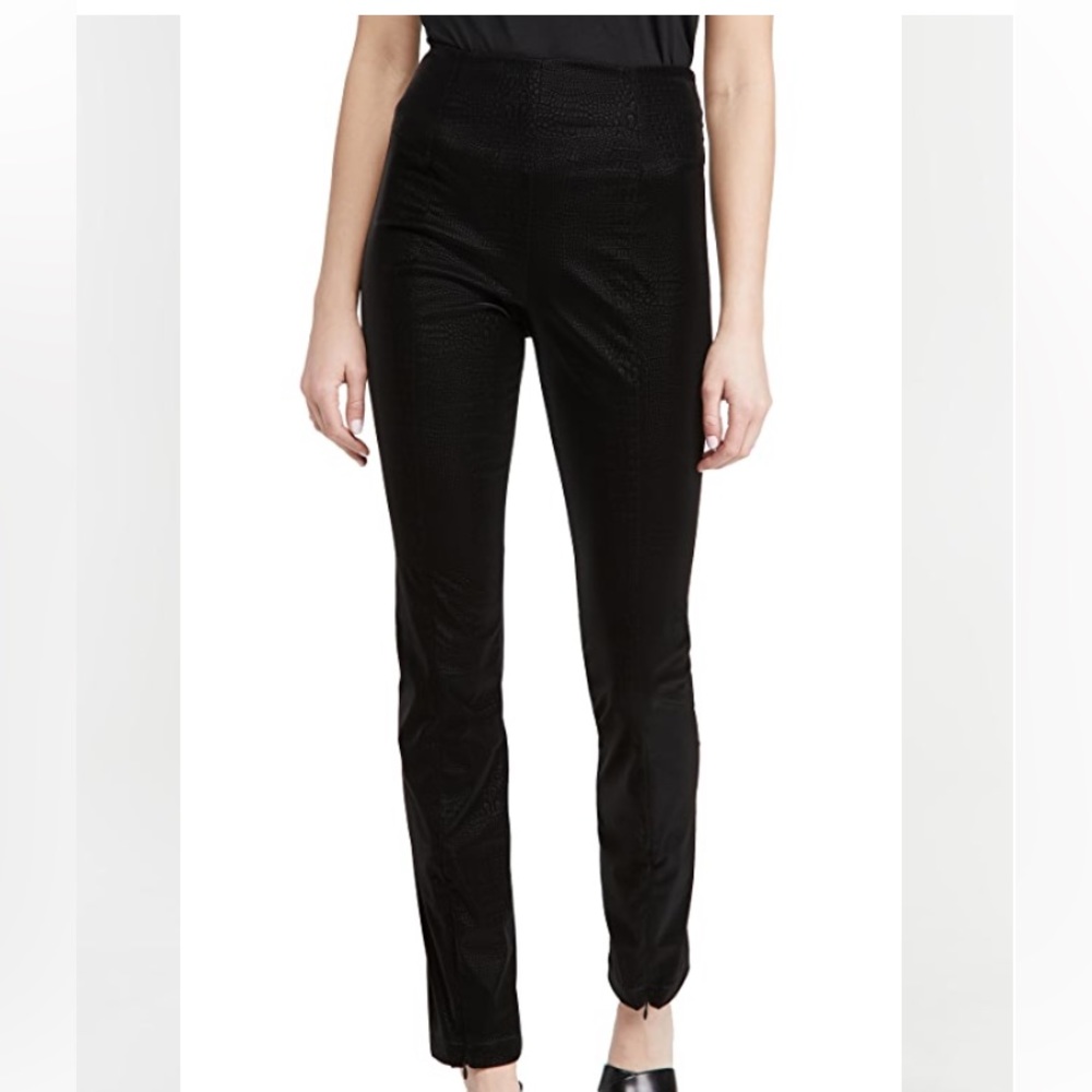Good American Croc Exec Pant, Black, Size Small,‎ NWT
